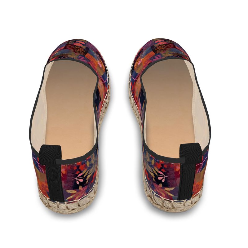 Patchwork Delight Tapestry Loafer Espadrilles