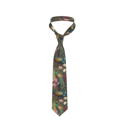 Gilded Peacock Romance Men's Silk Tie