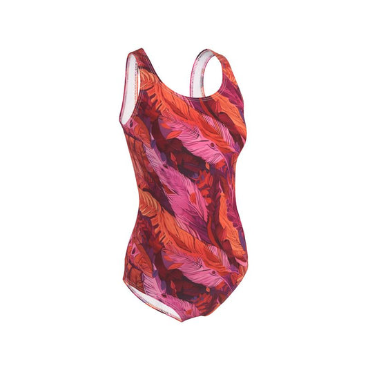 Radiant Feather Fiesta Ladies Swimsuit