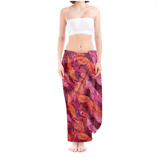 Radiant Feather Fiesta Sarong