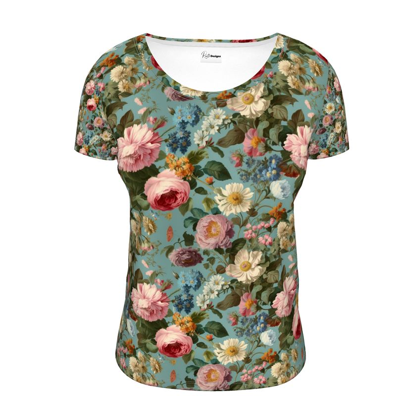 Rose Garden Ladies Scoop Neck T-Shirt