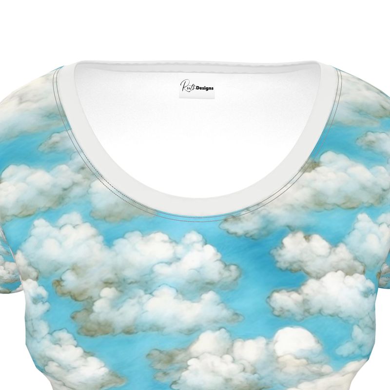 Sky Dreams Cloudscape Ladies Scoop Neck T-Shirt