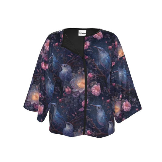 Moonlit Hummingbirds Kimono Jacket