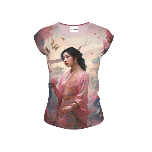 Pink Pagoda Plaza Ladies Loose Fit T Shirt