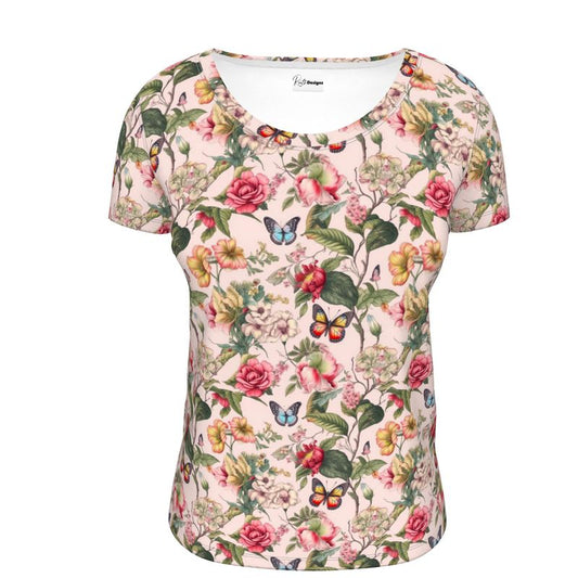 Rose Garden Ladies Scoop Neck T-Shirt