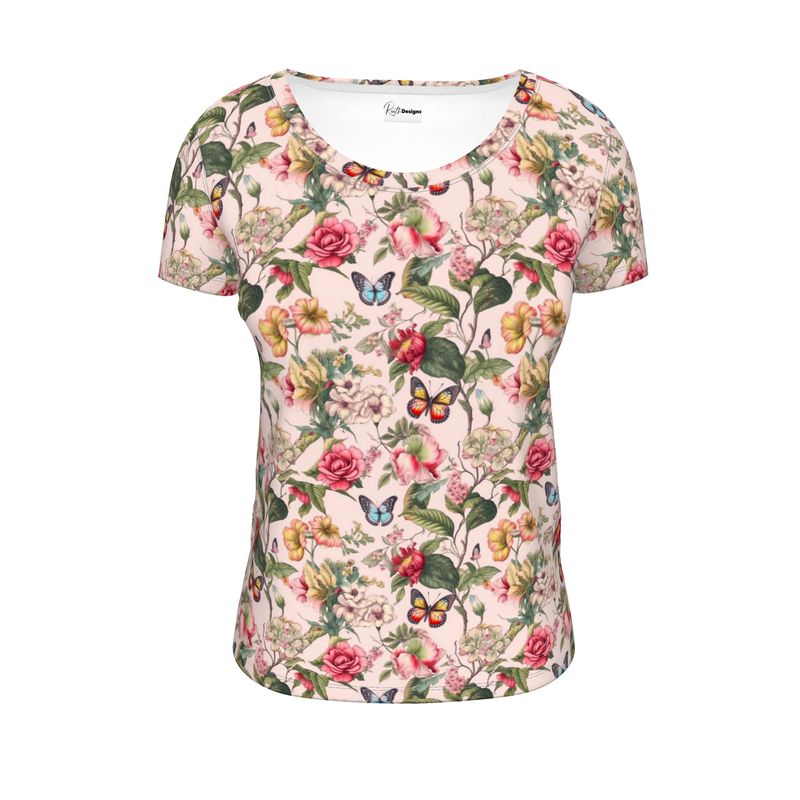 Rose Garden Ladies Scoop Neck T-Shirt