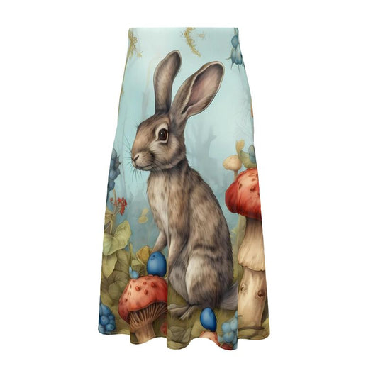 Enchanted Rabbit Woods Midi Skirt