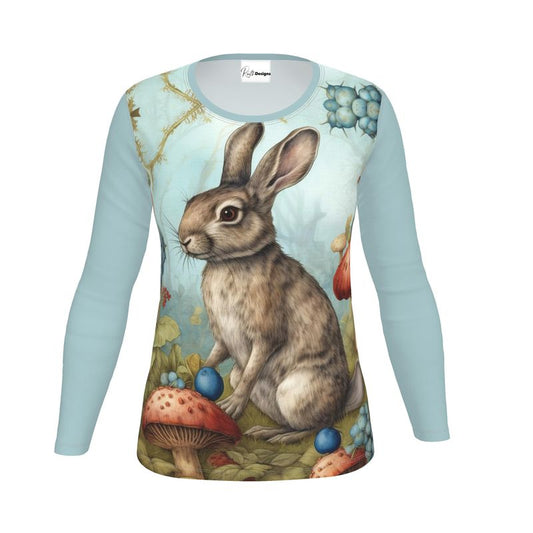 Enchanted Rabbit Woods Womens Long Sleeve T-Shirt