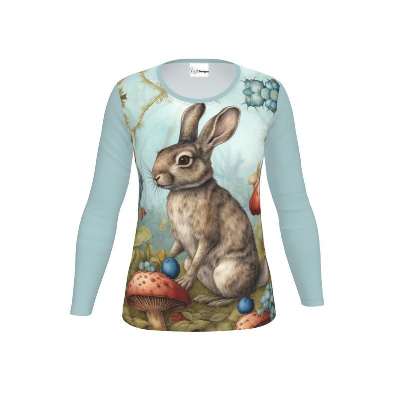 Enchanted Rabbit Woods Womens Long Sleeve T-Shirt