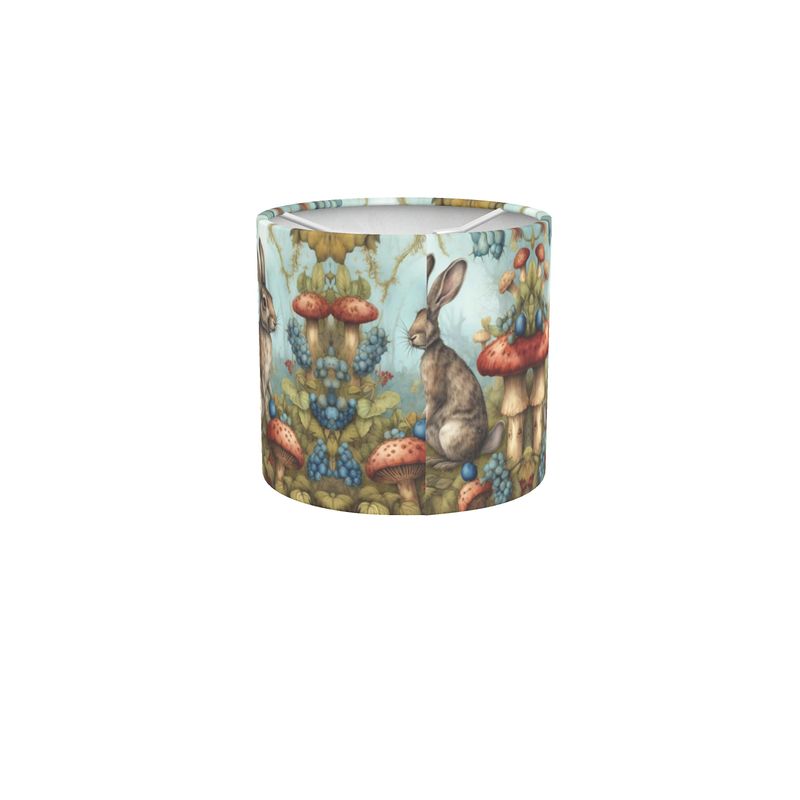 Enchanted Rabbit Woods Drum Lamp Shade