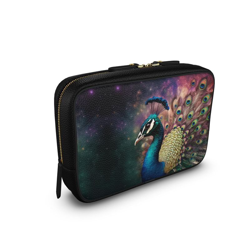 Cosmic Peacock Mens Large Wash Bag