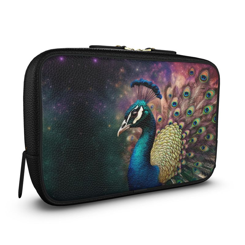 Cosmic Peacock Mens Large Wash Bag