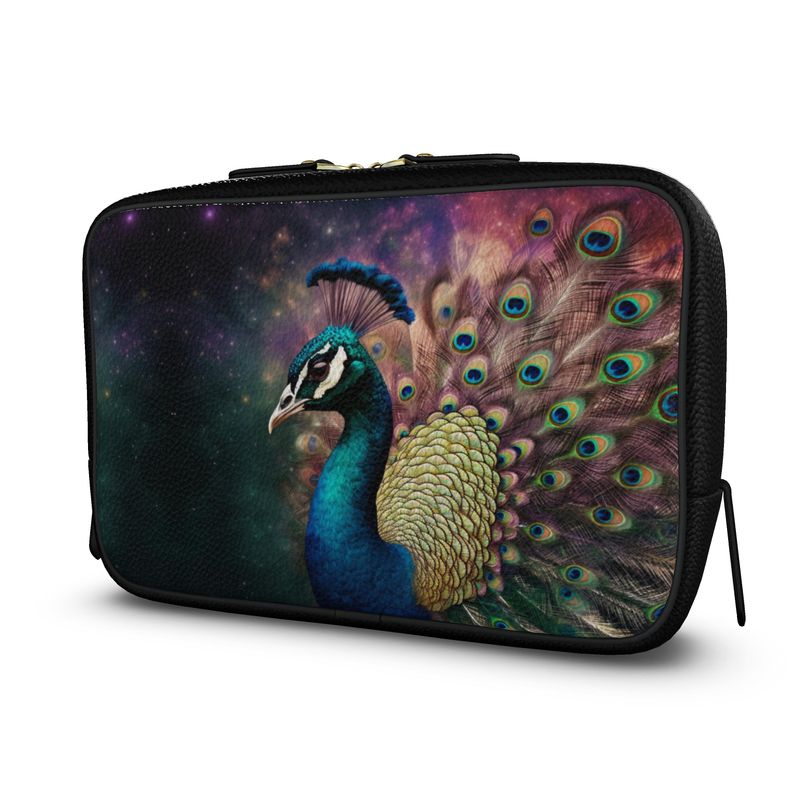 Cosmic Peacock Mens Large Wash Bag