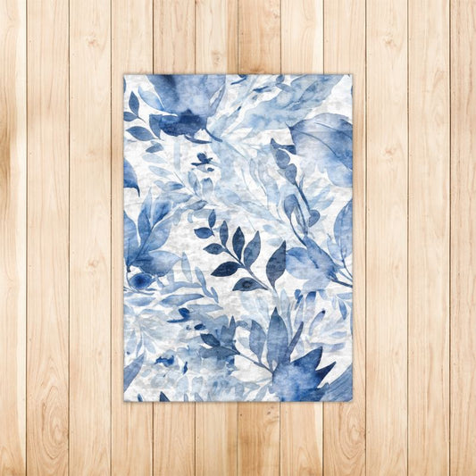 China Blue Foliage Rugs