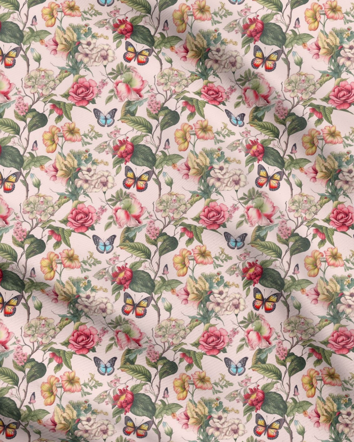 Rose Garden Repeat Pattern Fabric