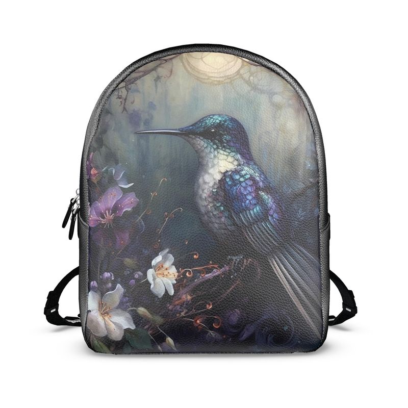 Moonlit Hummingbird Colville Leather Backpack