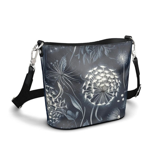 Dandelion Large Leather Bucket Tote