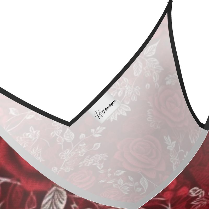 Red Rose Romance Slip Dress