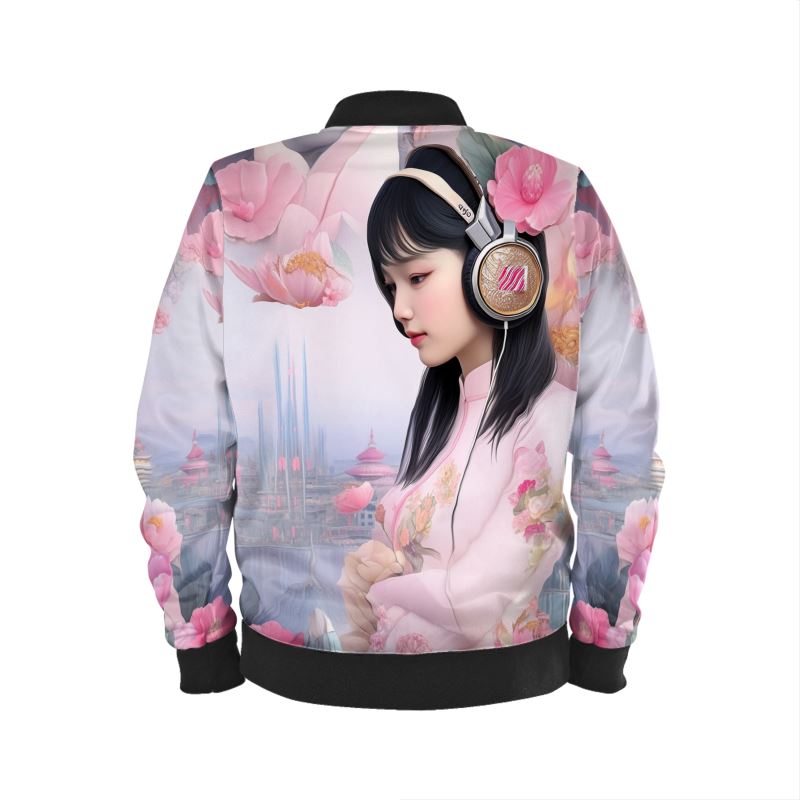 Cloud City Girl Ladies Bomber Jacket