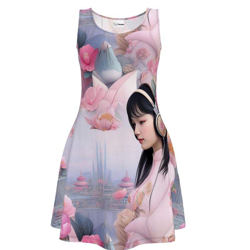 Cloud City Girl Skater Dress