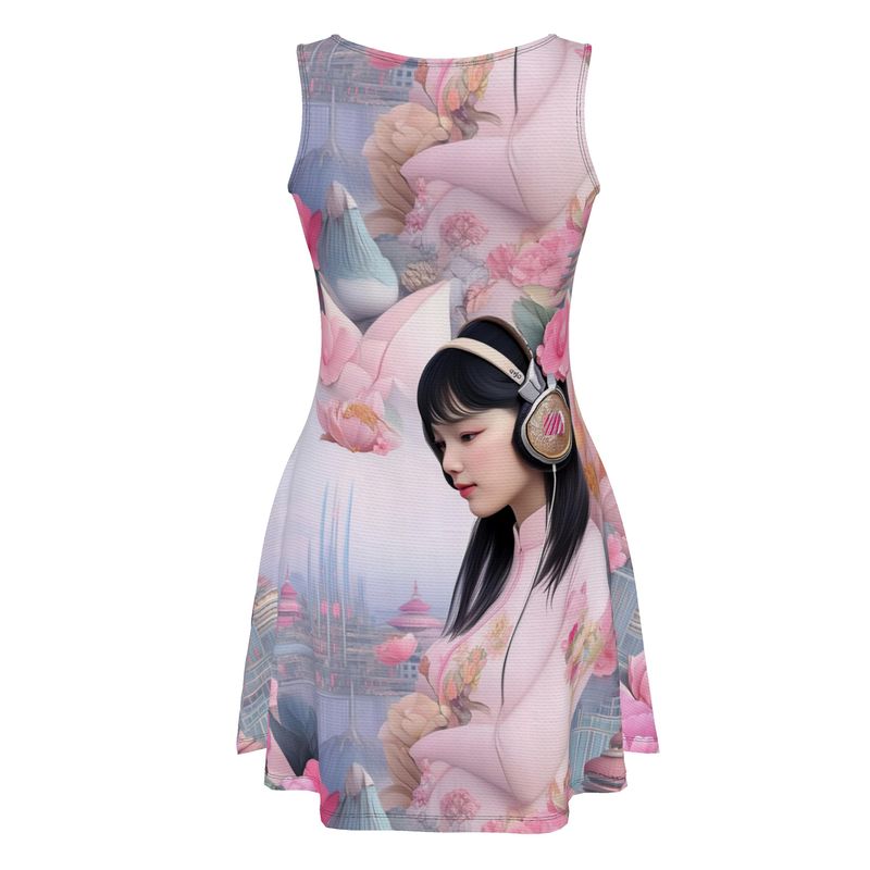 Cloud City Girl Skater Dress