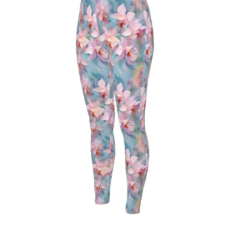 Pastel Orchid Dream High Waisted Leggings