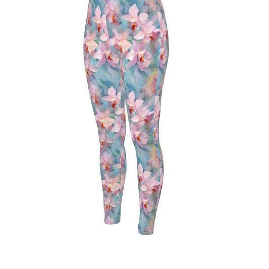 Pastel Orchid Dream High Waisted Leggings