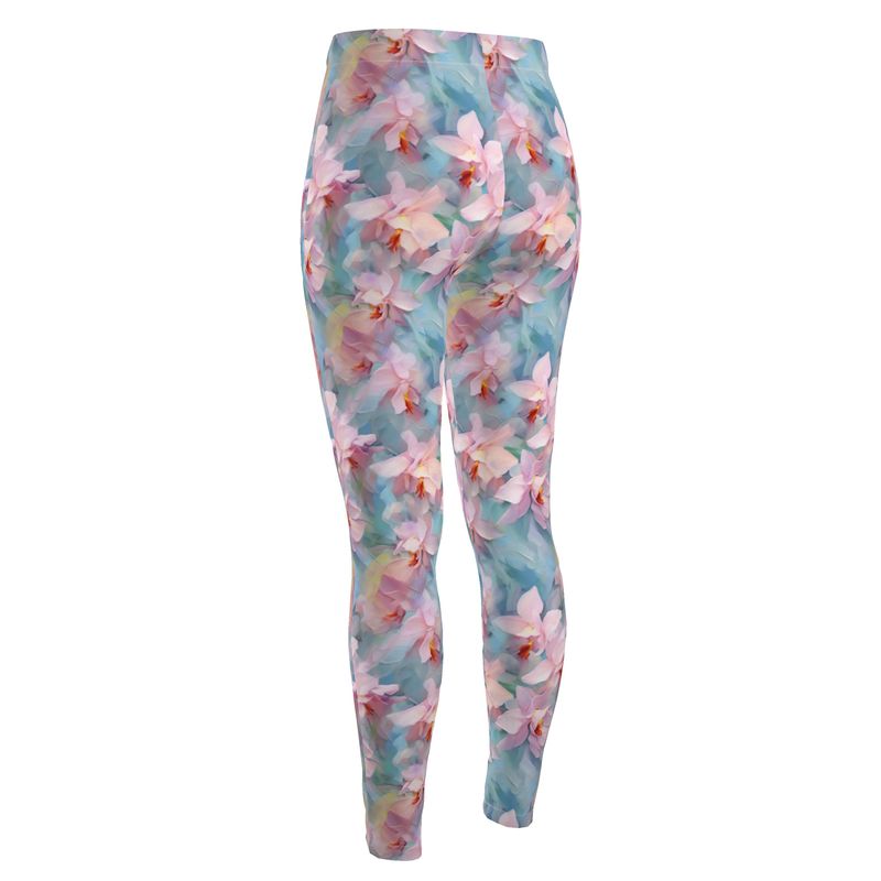 Pastel Orchid Dream High Waisted Leggings