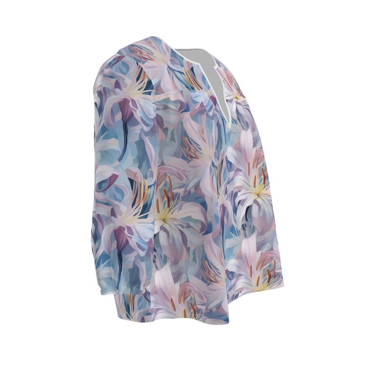 Springtime Lily Womens Blouse