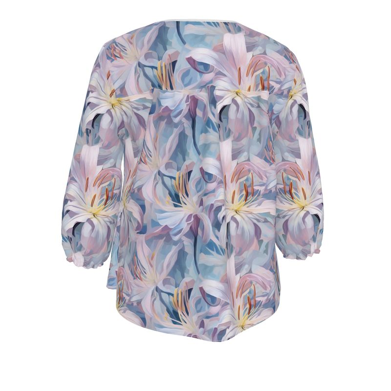 Springtime Lily Womens Blouse