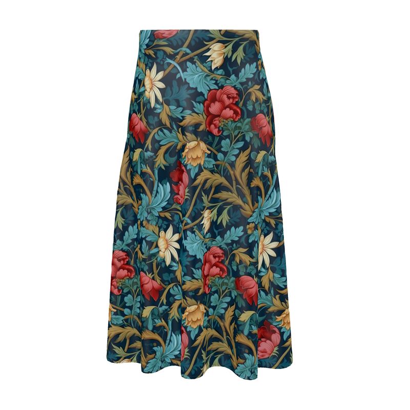 Artisanal Bloom Midi Skirt