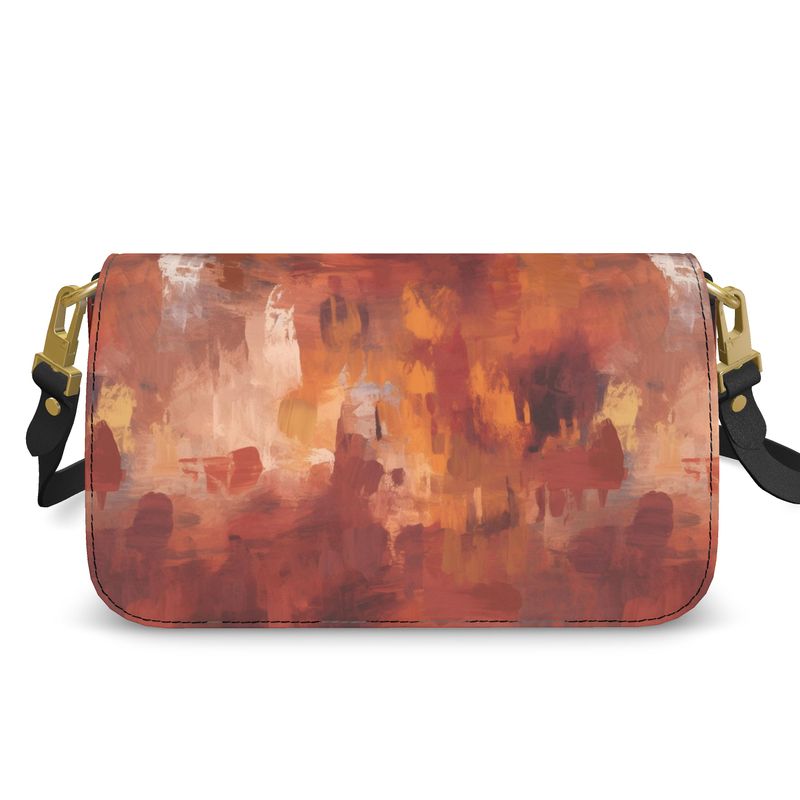 Autumnal Abstract Flap Over Box Bag