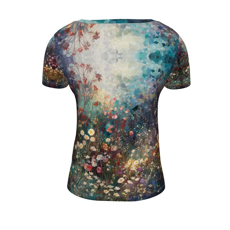 Mosaic garden Ladies Scoop Neck T-Shirt