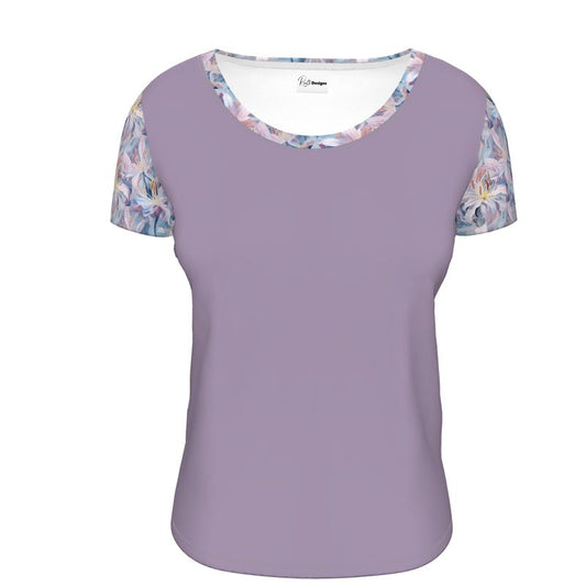 Springtime Lily Ladies Scoop Neck T-Shirt