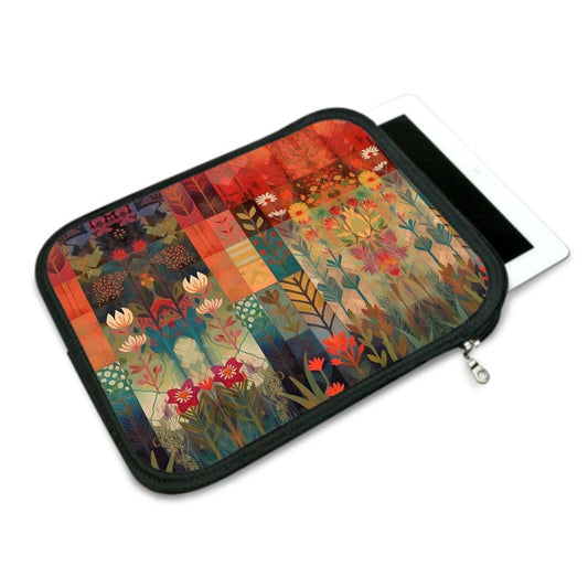 Warm Reds Herbarium iPad Slip Case