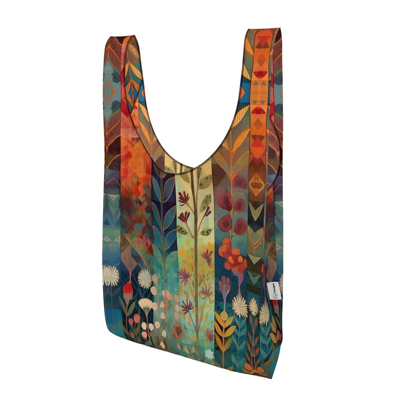 Impressionist Garden Parachute Shopping Bag