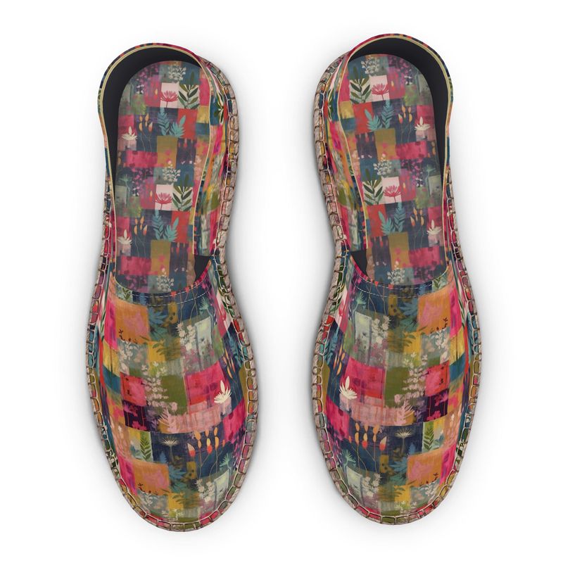 Pink Patchwork Espadrilles