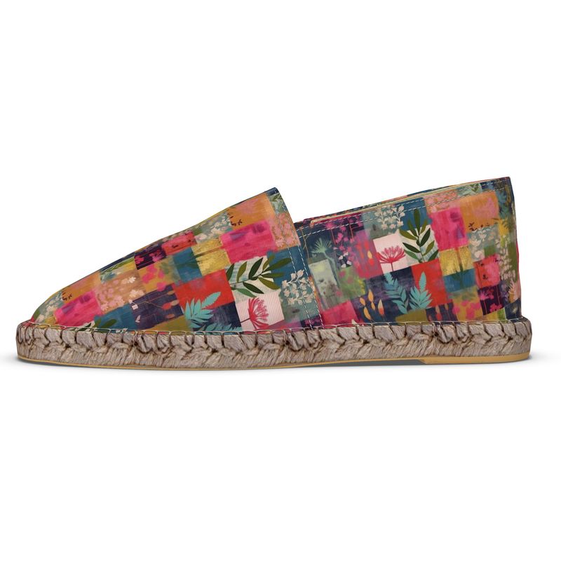 Pink Patchwork Espadrilles