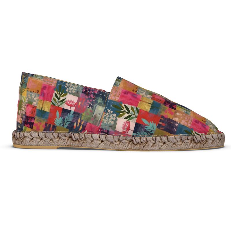 Pink Patchwork Espadrilles