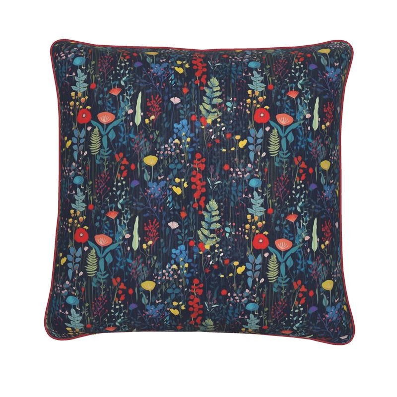 Navy Meadow Cushions