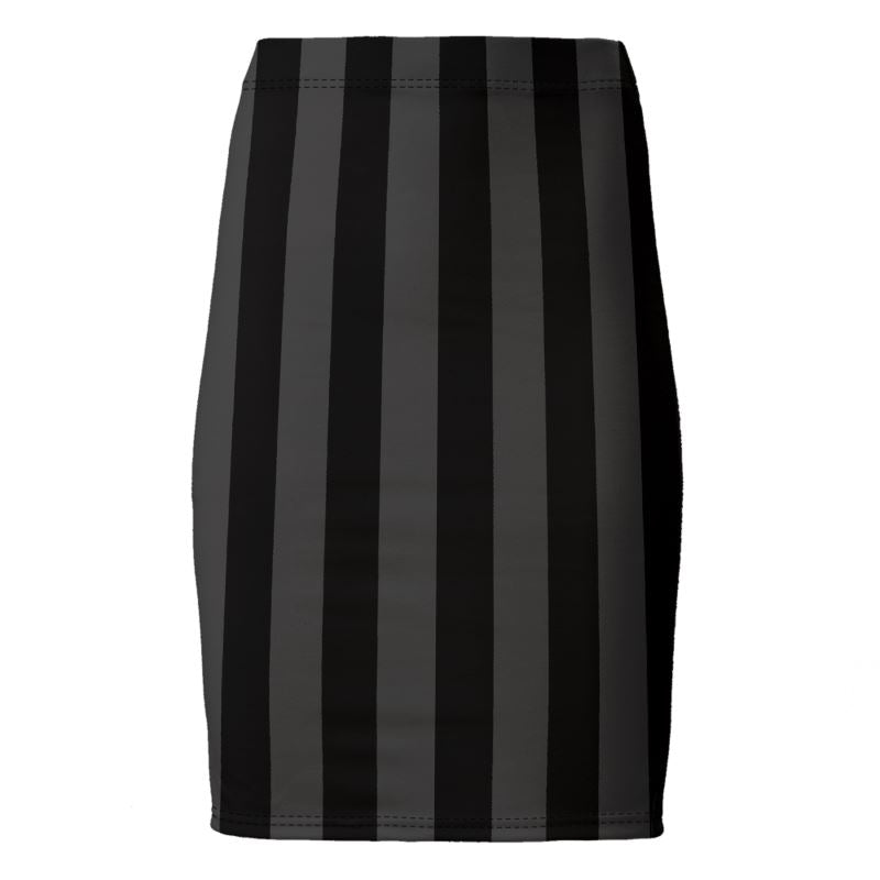 Haunted Stripes Pencil Skirt