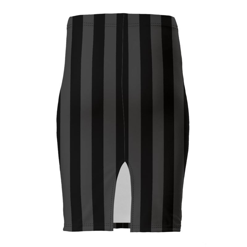 Haunted Stripes Pencil Skirt