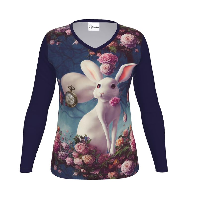 White Rabbit Womens Long Sleeve T-Shirt