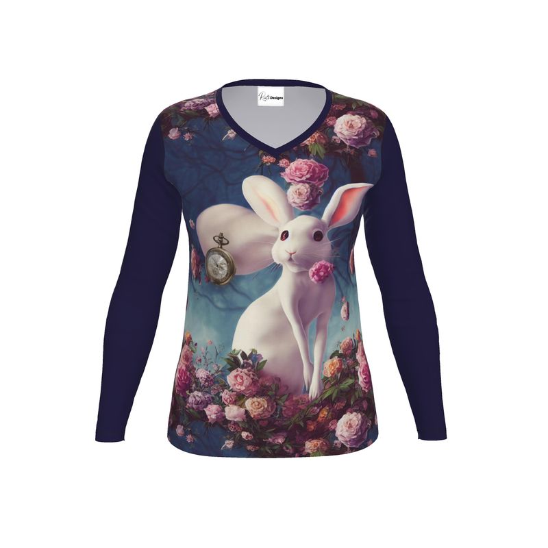 White Rabbit Womens Long Sleeve T-Shirt