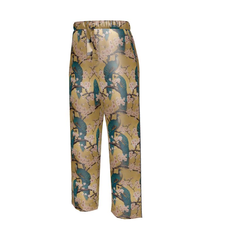 Teal Peacock Serenade Womens Luxury Pyjama Trousers