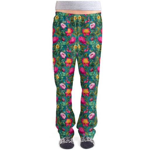 Vibrant Bloomscape Ladies Pyjama Bottoms