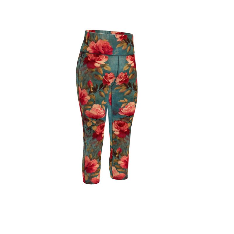 Rose Garden Reverie Sports Leggings