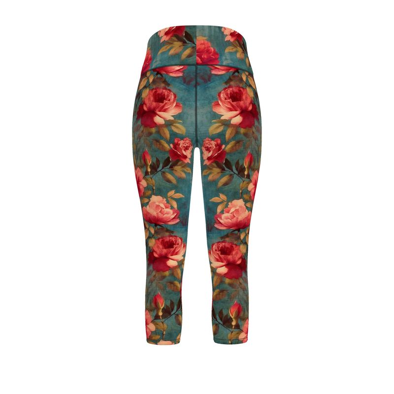 Rose Garden Reverie Sports Leggings