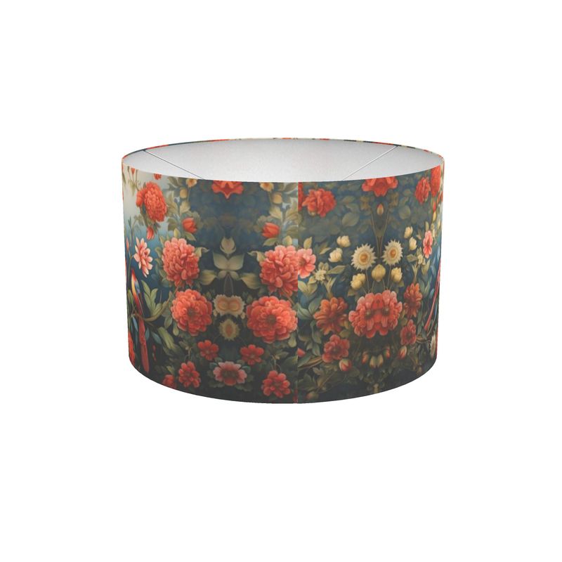 Avian Paradise Drum Lamp Shade