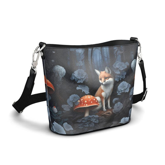 Night Fox Penzance Large Leather Bucket Tote